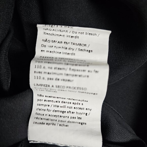 UMA RAQUEL DAVIDOWICZ Romulu Faux Waist Tie Draped Satin Black Dress - Picture 10 of 10